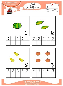 Çocuklar İçin Çizgi Çalışma Sayfaları 